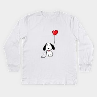 puppy love Kids Long Sleeve T-Shirt